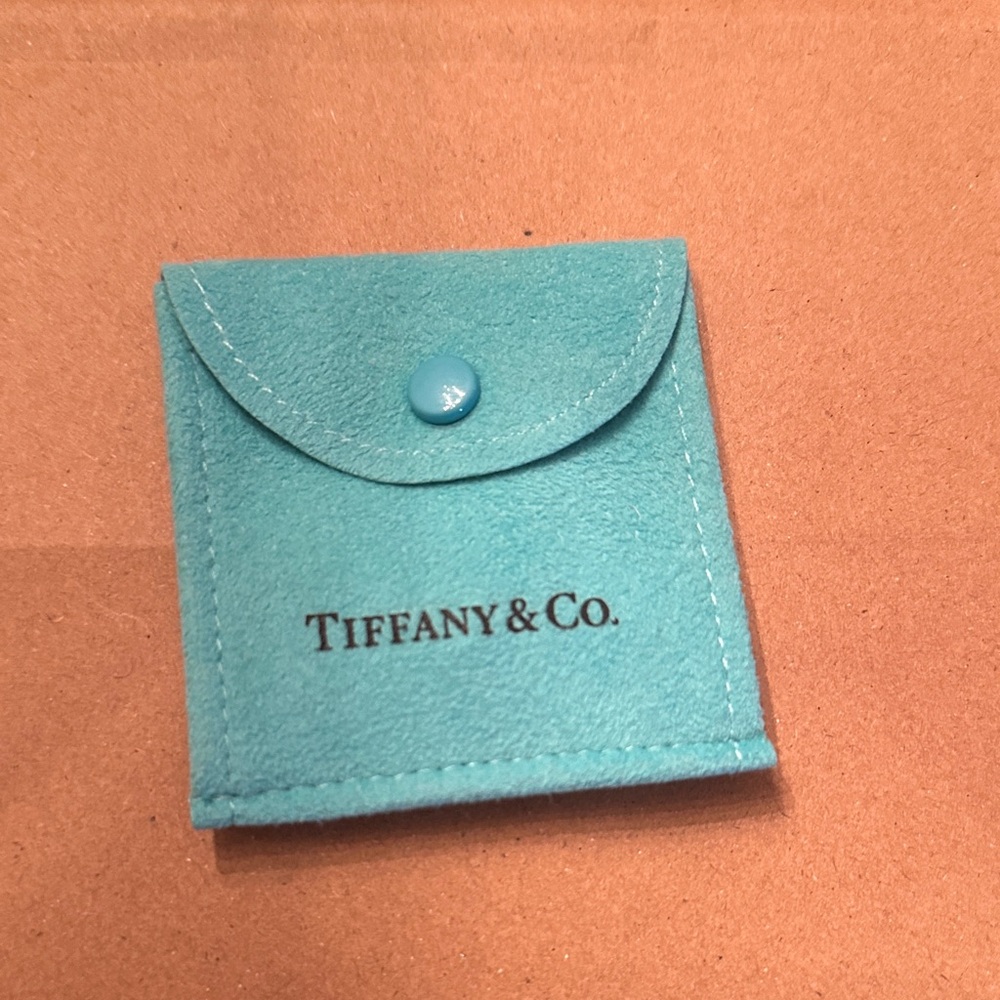 Tiffany & Co Sterling Silver Heart Earrings with Pouch - Picture 5 of 5